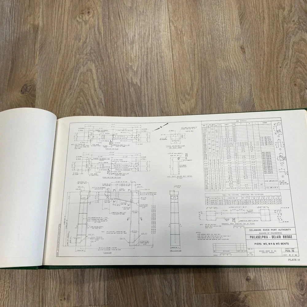 Betsy Ross Bridge Delaware River Port Authority 1976 Engineering History Book